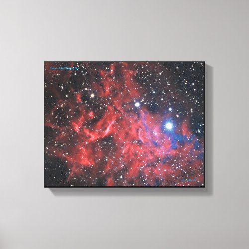 Heart of the Flaming Star Canvas Print