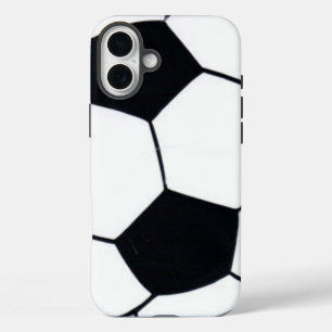 Heart of the Game "I Love Football" (Soccer) Art iPhone 16 Plus Case