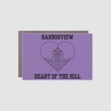 Heart of the Hill Car Magnet
