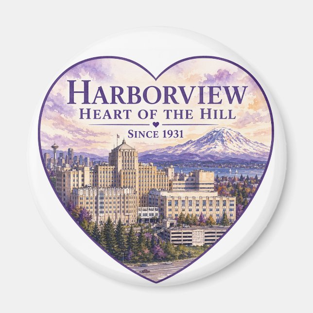Heart of the Hill Magnet (design B) (Front)