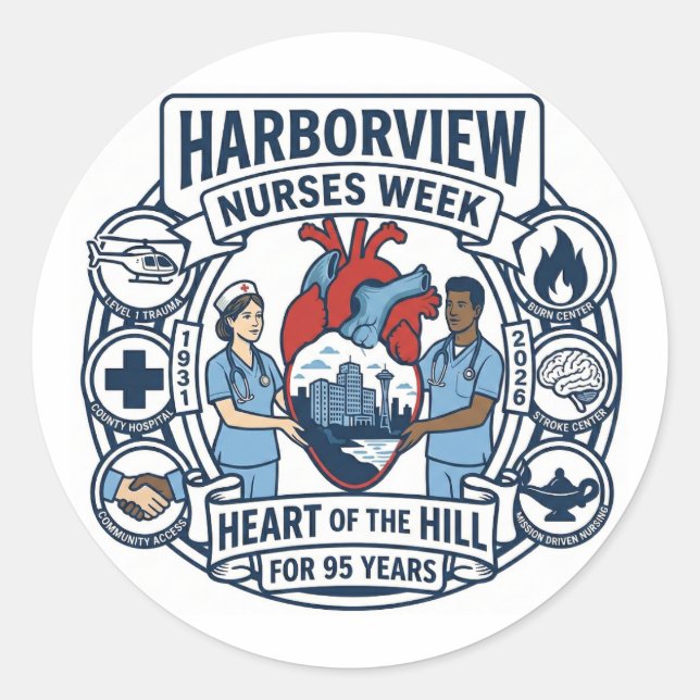 Heart of the Hill Sticker (Design A) (Front)