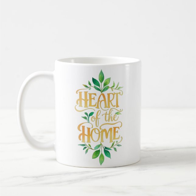 Heart of the Home | Personalized Name Mug (Left)