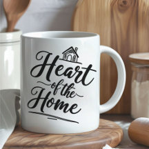 Heart of the Home | Personalized Name Mug