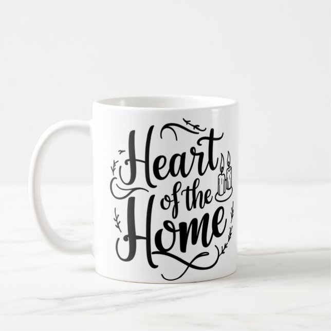 Heart of the Home | Personalized Name Mug (Left)