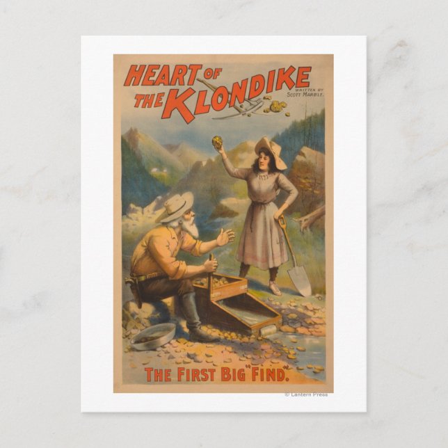Heart of the Klondike Gold Mining Theatre Postcard (Front)