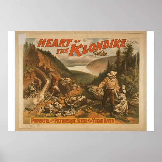 Heart of the Klondike, 'Yukon River' Retro Theater Poster (Front)