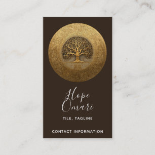 Heart of the Labyrinth Tree of Life Design Business Card