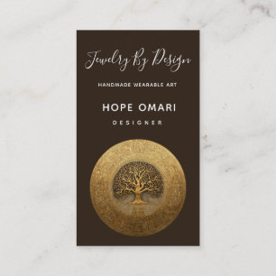 Heart of the Labyrinth   Tree of Life Design Business Card
