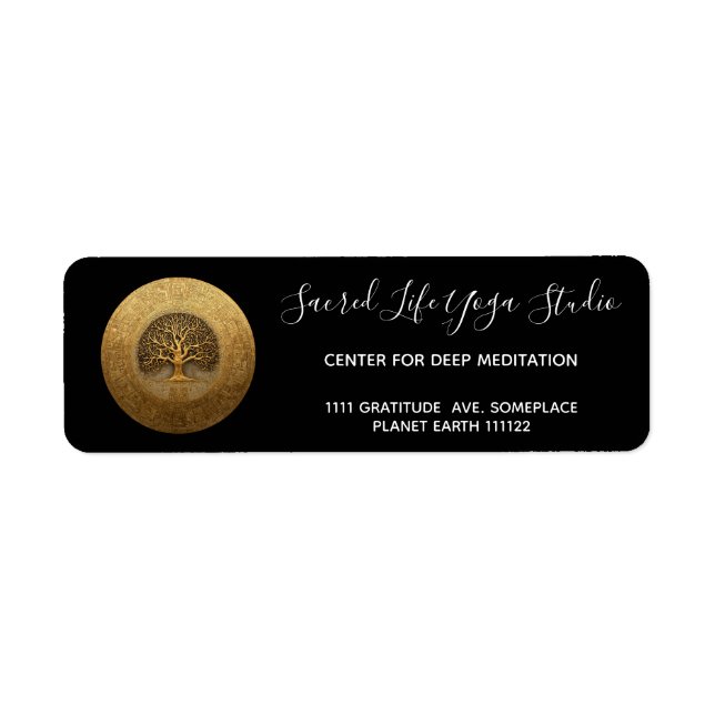 Heart of the Labyrinth | Tree of Life Design Label (Front)