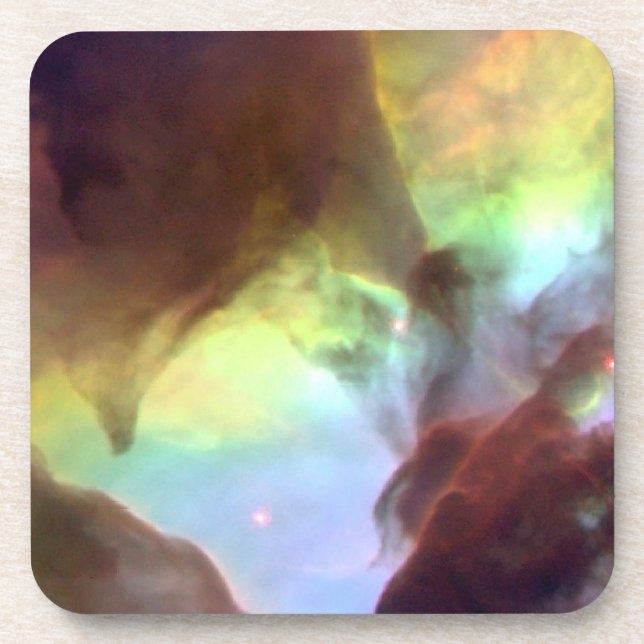 Heart of the Lagoon Nebula Beverage Coaster (Front)