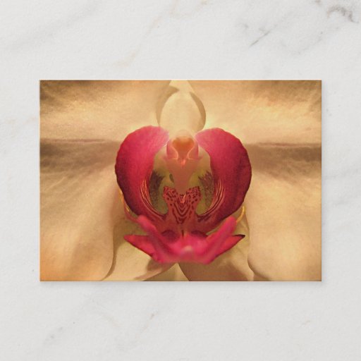 Customizable Heart of the Orchid ATC Business Card Template