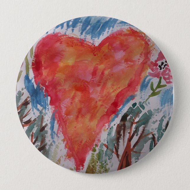Heart of the Planet Badge Button (Front)