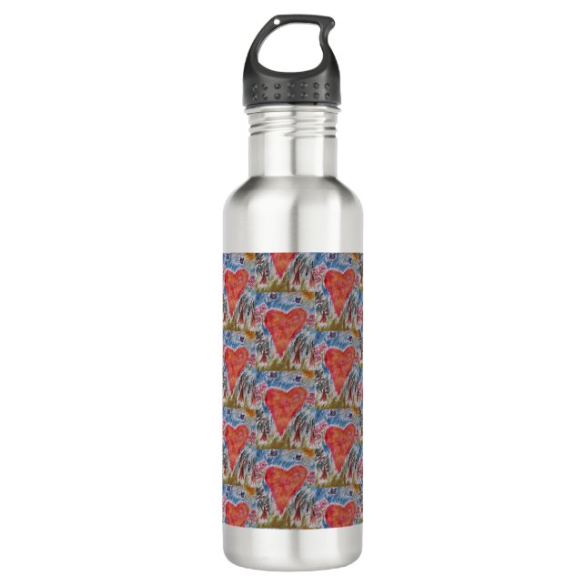 Heart of the Planet Water Bottle (Front)