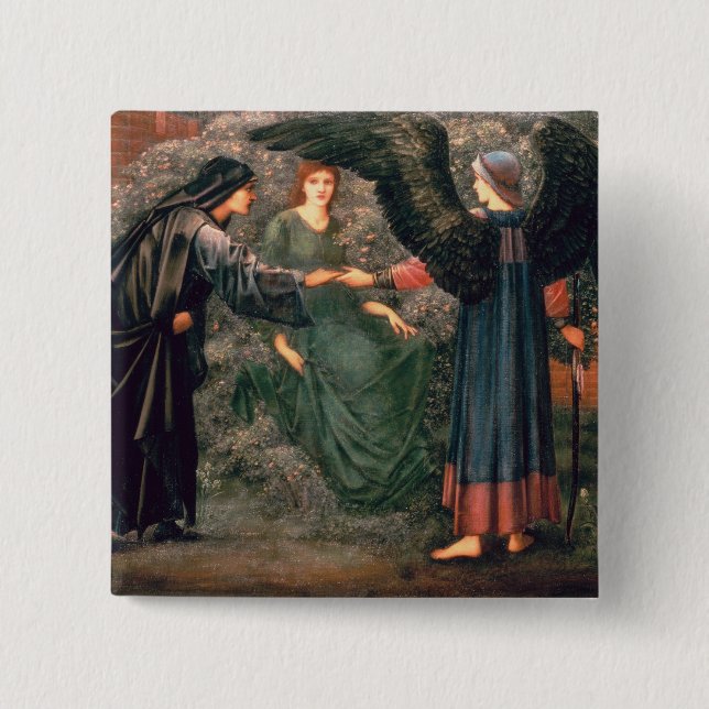 Heart of the Rose Pinback Button (Front)