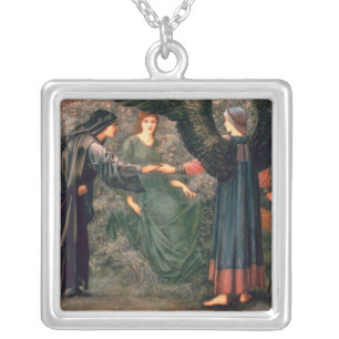 Heart of the Rose Silver Plated Necklace
