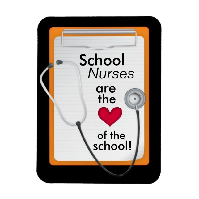 Heart of the School Nurse's Day Magnet (Vertical)