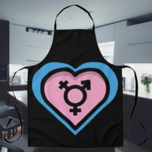 Heart of Trans Pride Apron