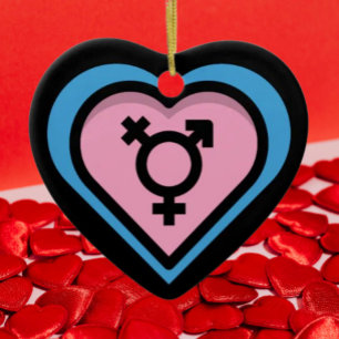 Heart of Trans Pride Ornament