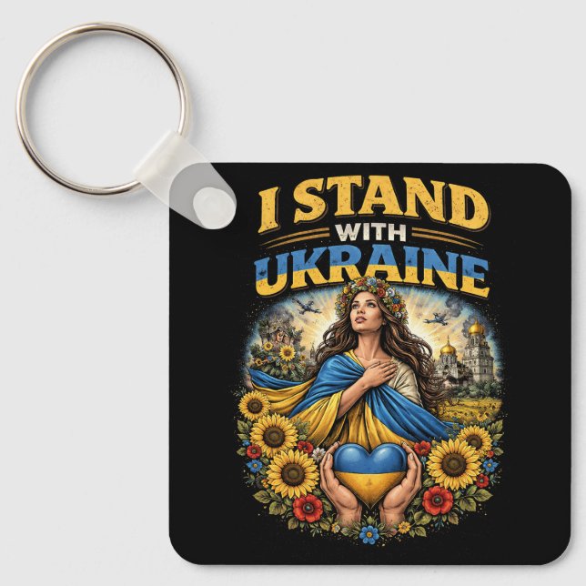 Heart of Ukraine Keychain (Front)