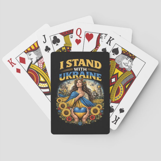 Heart of Ukraine Poker Cards (Back)