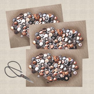 Heart of Vintage Sewing Buttons Photographic