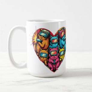 Heart of Welders – Cute Welding Cats Coffee Mug