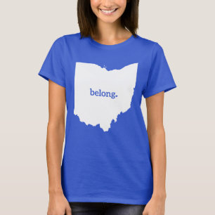 Heart Ohio State Map, Belong T-Shirt