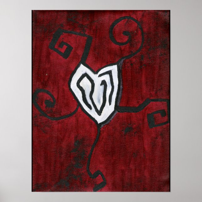 Heart Oil Painting Poster (Front)