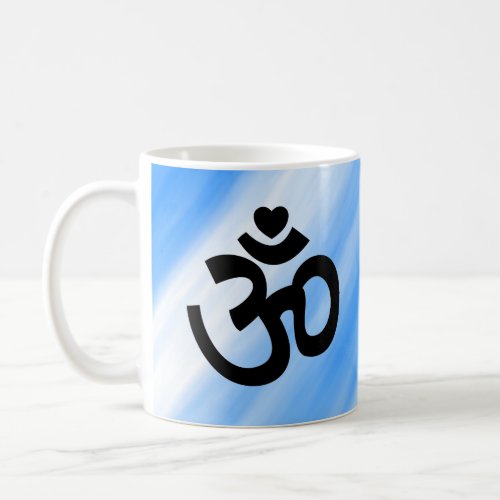 Heart Om Sign _ Mug for Yoga Lovers