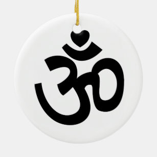 Heart Om Sign - Yoga Ornament