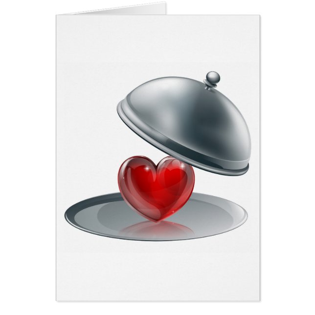 Heart on a silver platter cards (Front)