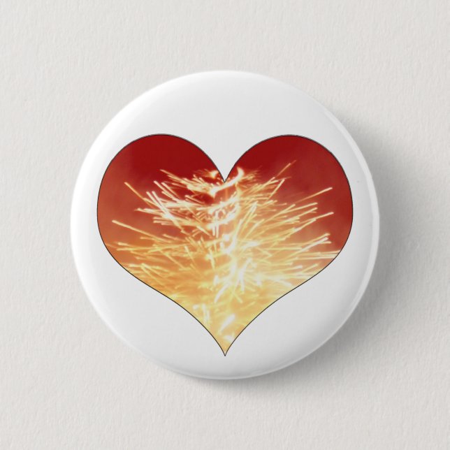 heart on fire button (Front)
