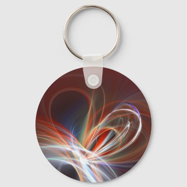 heart on fire keychain (Front)