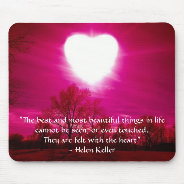 Heart on Fire Mouse Pad (Front)