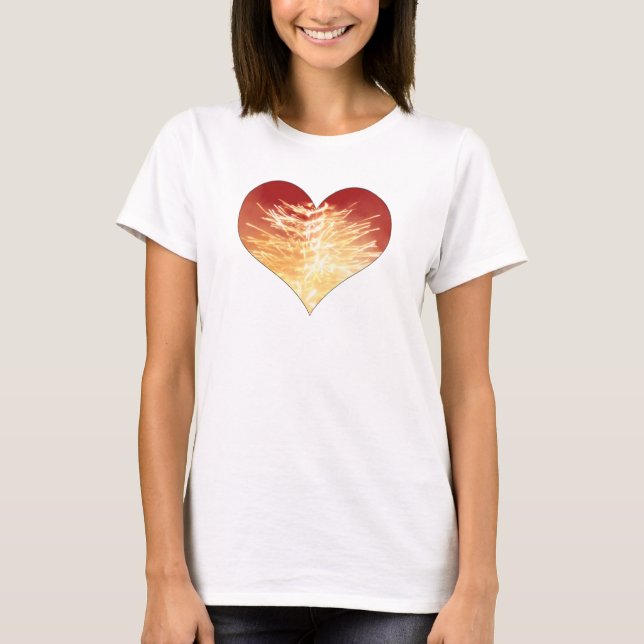 heart on fire T-Shirt (Front)