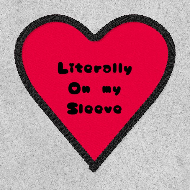 Heart on my sleeve patch (Front)