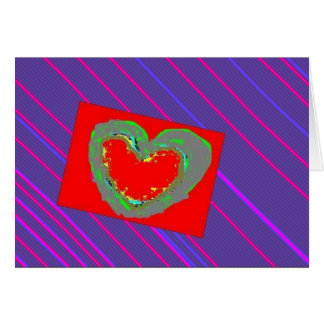 Heart on Pinstripe Cards