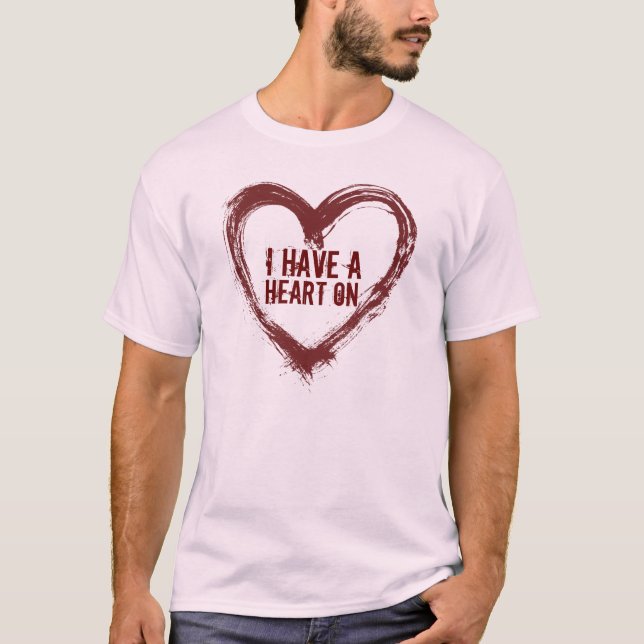 Heart On T-Shirt (Front)