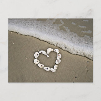 Heart on the Beach Postcard