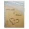 Heart on the Shore Beach Wedding Custom Guest Book
