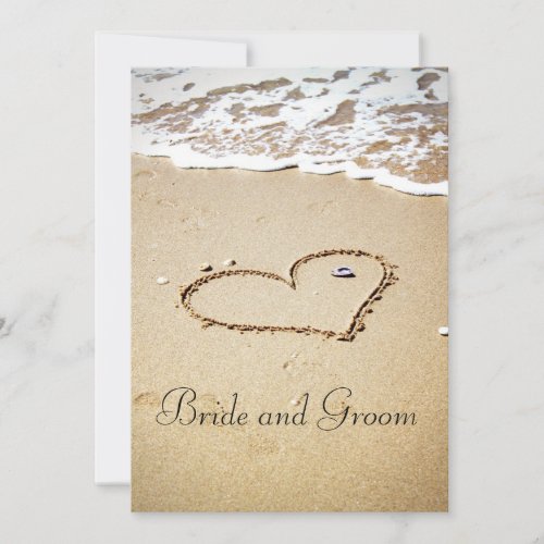 Heart on the Shore Personalized Invite