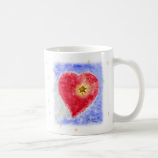 Heart on White Mug