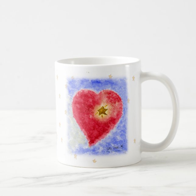 Heart on White Mug (Right)