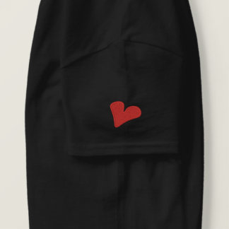 "heart on your sleeve" t-shirt