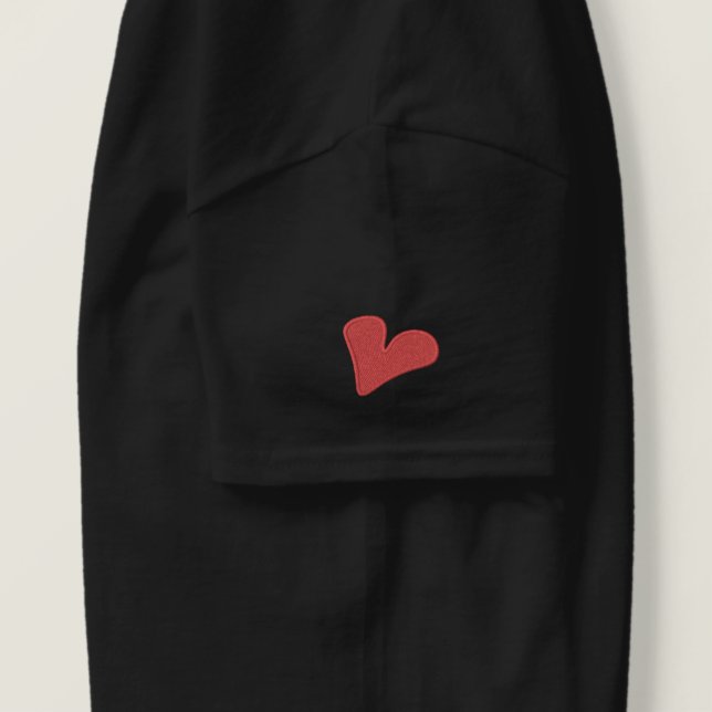 "heart on your sleeve" t-shirt (Design Left)