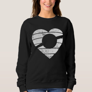 Heart One Wheel Love Electric Skateboard Float Ska Sweatshirt