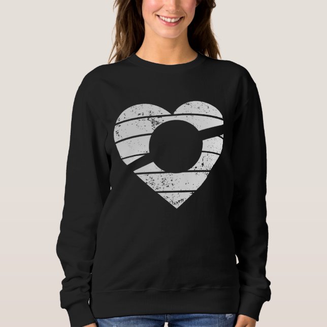 Heart One Wheel Love Electric Skateboard Float Ska Sweatshirt (Front)