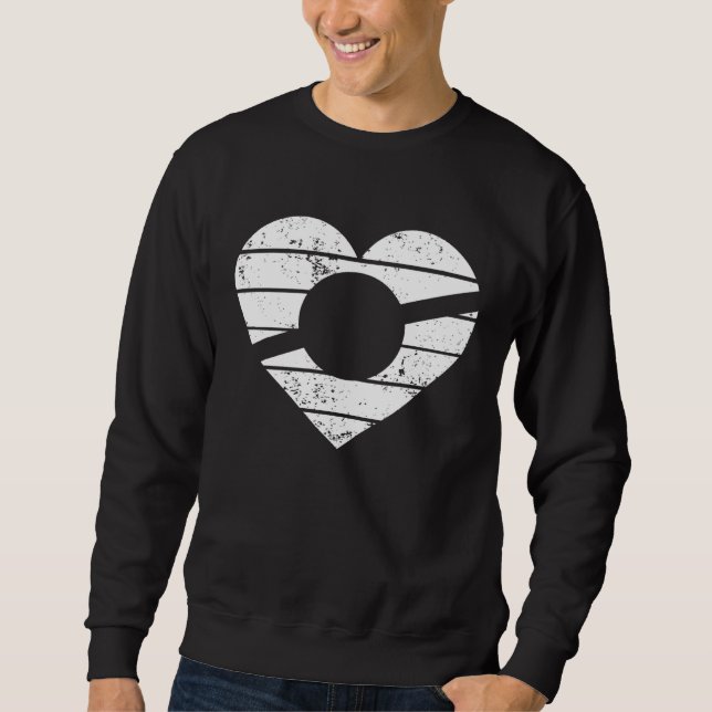 Heart One Wheel Love Electric Skateboard Float Ska Sweatshirt (Front)