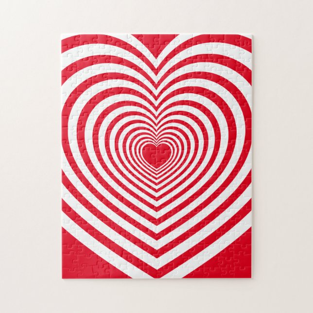 Heart Optical Illusion Frustrating Jigsaw Puzzle (Vertical)