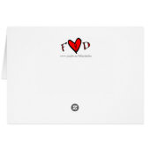 Heart orange Happy watercolor San Valentin (Back Horizontal)